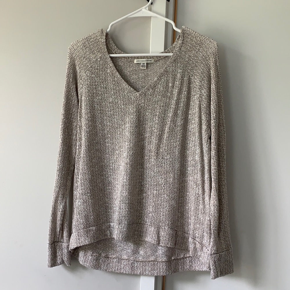 Gray lightweight knit American eagle outfitters